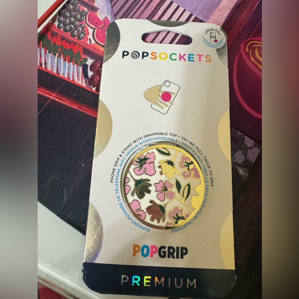 Flower Enamel PoPsocket NWT